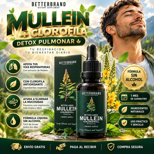 BETTERBRAND MULLEIN DETOX PULMONAR 60 ML