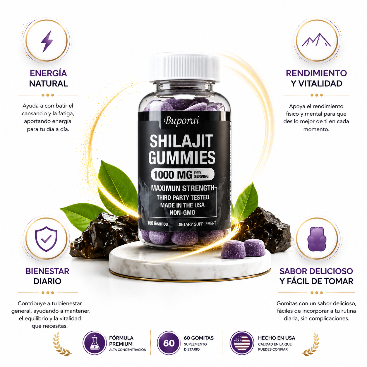 Shilajit Gomitas – Energía y Vitalidad para tu Rutina