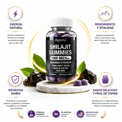 Shilajit Gomitas – Energía y Vitalidad para tu Rutina