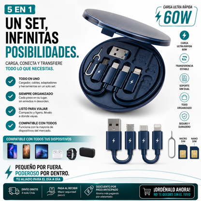 Kit Data Set de Cables 60W