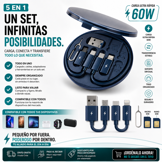 Kit Data Set de Cables 60W