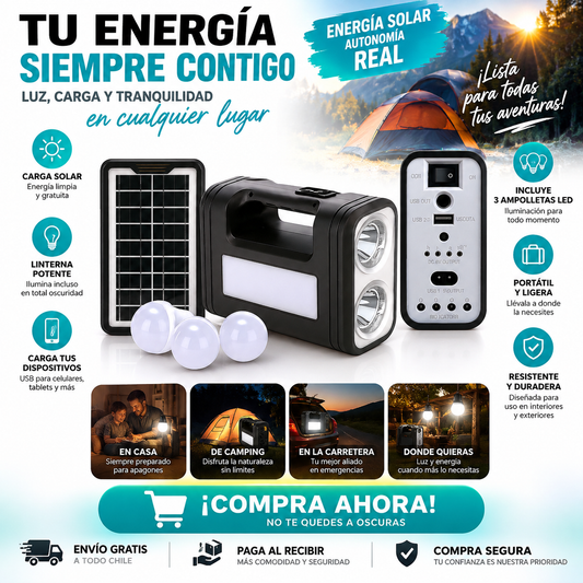 Kit Solar Emergencia 5V