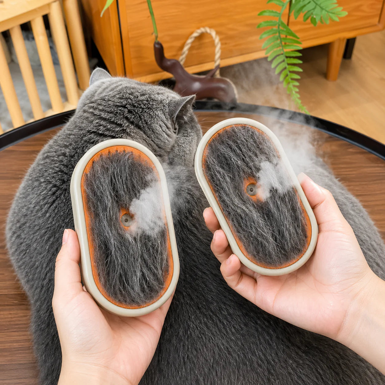 Cepillo Vapor 3 en 1 Perros Gatos Portáti